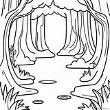 Enchanted Forest Coloring Page 41463 32764 sketch template