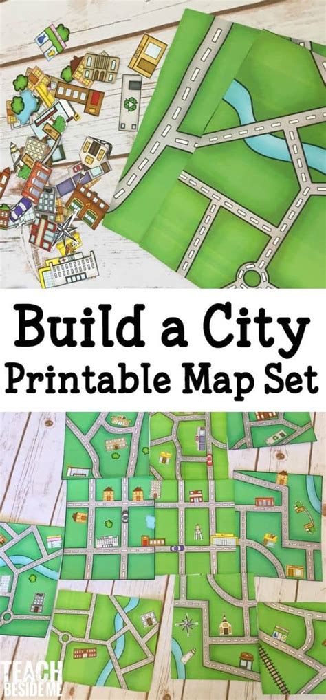 FREE Printable Build a City Map Set - Homeschool Giveaways