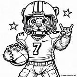 American Football mascots coloring Page Download Or Print For Free sketch template