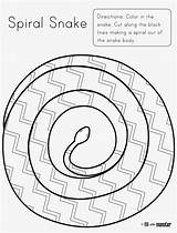 Spiral Snake Free Printable  Cut Coloring Transparent PNG sketch template