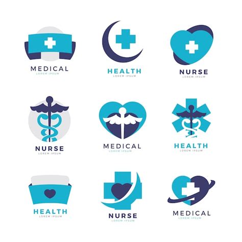 Free Vector | Creative nurse logo templates