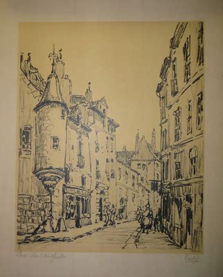 Set of 2 Signed Lithograph Prints by French Artist Barday | #251992933