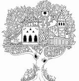 Printable Enchanted Forest Coloring Pages sketch template