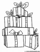 Christmas Present Coloring Pages For Kids At GetDrawings  Free Download sketch template