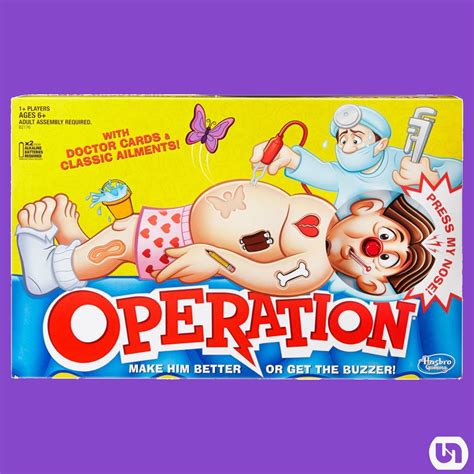 Fashion Hasbro Gaming Operation: Classic Board Games in Unplugged ...