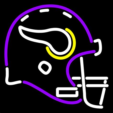 NFL Minnesota Vikings Helmet Logo Neon Sign - Other Collectible Lighting