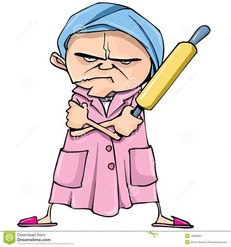 Grumpy Old Lady Cartoon Clipart | Free download on ClipArtMag