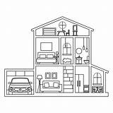 Architecture  Coloring page PENUP House Drawing Simple sketch template