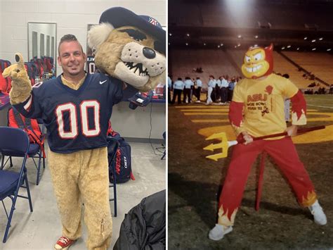 How former Sparky and Wilbur mascots got their fans fired up for the Territorial Cup rivalry | KJZZ