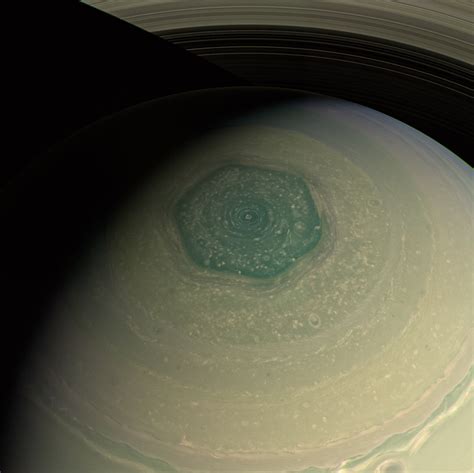 Saturn South Pole Hexagon