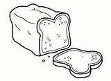 Bread Coloring Pages sketch template