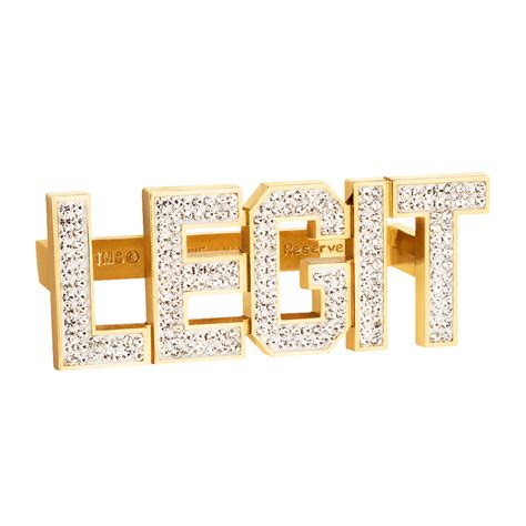 Sasha Banks "Legit Boss" Studded Ring Set - 3 Count - Wrestling Merchandise