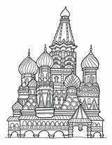 Saint Basils Cathedral 5 Coloring Page  Free Printable Pages sketch template