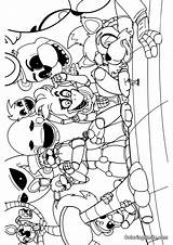 FNAF Animatronic Coloring Pages  Download Or Print For Free sketch template