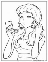 20 Makeup Coloring Pages Free PDF Printables sketch template