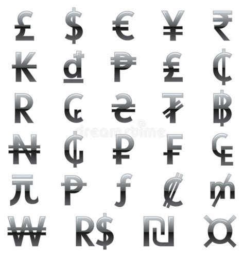 Currency symbols of the world vector illustration | Currency symbol ...