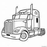 Big Rig Semi Truck Coloring Page 5931 4719 sketch template