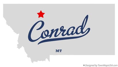 Map of Conrad, MT, Montana