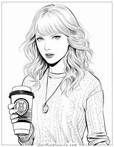 30 Amazing Taylor Swift Coloring Pages Free Printable sketch template