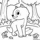 Cute Forest Animal Habitat Coloring Page  Pagescom sketch template