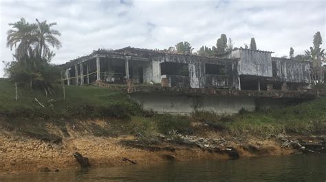 One of many Abandoned Pablo Escobar’s houses, this one located in Guatape Colombia, it was blown ...