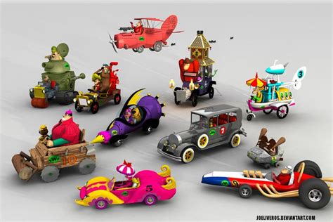 wacky races all characters | Vintage cartoon, Childhood toys, Wacky