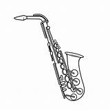 Saxophone coloring Pages  ColoringLib sketch template