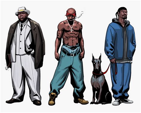 Snoop Dogg Tupac Biggie, HD Png Download - kindpng