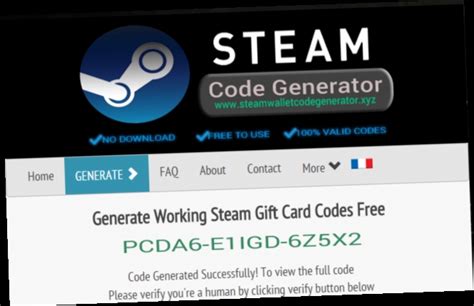 steam gift card generator free