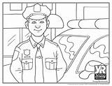 coloring Page police officer sketch template