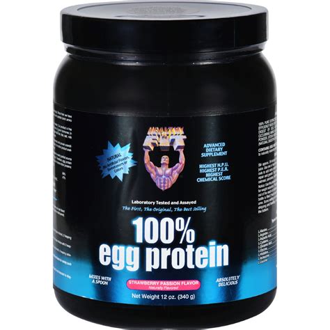 Healthy 'N Fit 100 Percent Egg Protein - Strawberry Passion - 12 oz ...