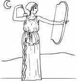 Artemis coloring page  Free Printable pages On Colooricom sketch template