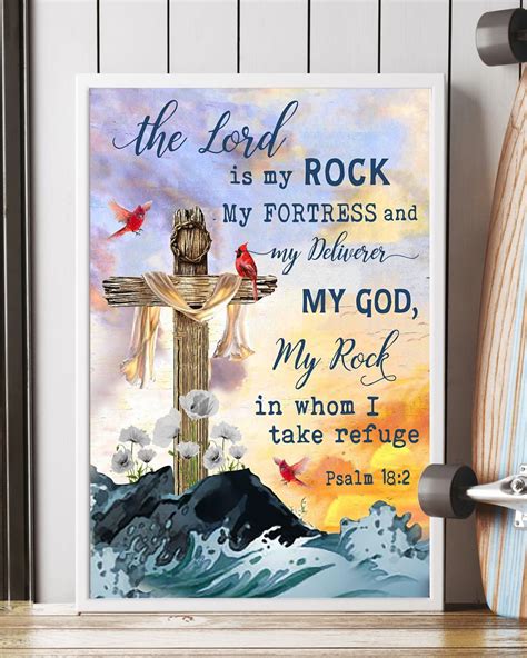 The Lord Is My Rock Easter Canvas And Poster, Wall Decor Visual Art, Wall Poster, My Poster Wall ...