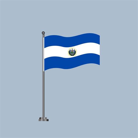 ilustración de la plantilla de la bandera de el salvador 13368967 ...