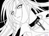 Anime Vampire Coloring Pages sketch template