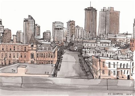 New Orleans Skyline Drawing at PaintingValley.com | Explore collection ...