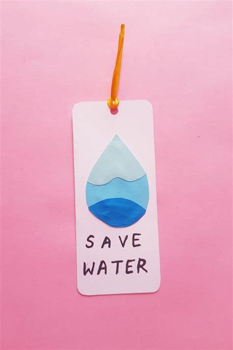 Save water Bookmark Water Day Craft | Water crafts, Water day, Save ...