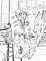 Coloring Pages  Santa Cruz Beach Boardwalk Amusement Park sketch template