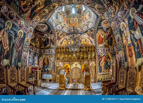 Inside the Orthodox Monastery of Mraconia, Romania Editorial Photo - Image of interior ...