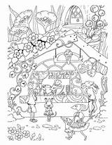 Nice Little Town 6 Coloring Book Pages sketch template