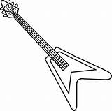 Guitar Isolated Coloring Page For Kids 8209197 Vector Art At Vecteezy sketch template