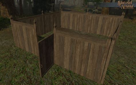 Natural Pine Privacy Fence - Shroud of the Avatar Wiki - SotA