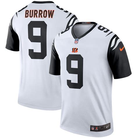 Men's Nike Joe Burrow White Cincinnati Bengals 2nd Alternate Legend Jersey