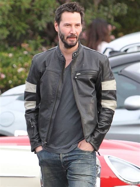 Keanu Reeves Motorcycle Leather Jacket – Bay Perfect