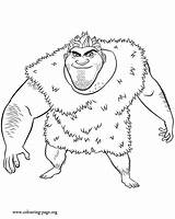 The Croods  Grug coloring Page sketch template