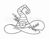 Halloween Coloring Witch sketch template