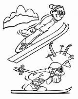 Skiing Fun Coloring Page  Crayolacom sketch template