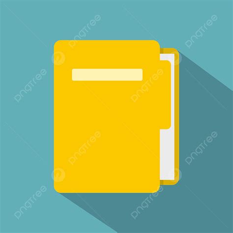 Yellow File Folder Icon Flat Style Stock Illustration - vrogue.co