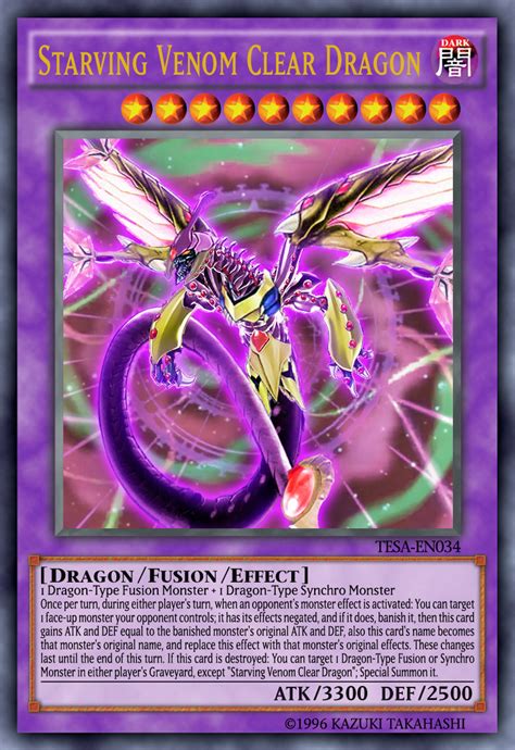 Starving Venom Clear Dragon | Yu-Gi-Oh Card Maker Wiki | FANDOM powered by Wikia