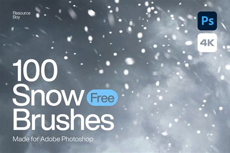 100 Free Snow Photoshop Brushes [4K] - Resource Boy